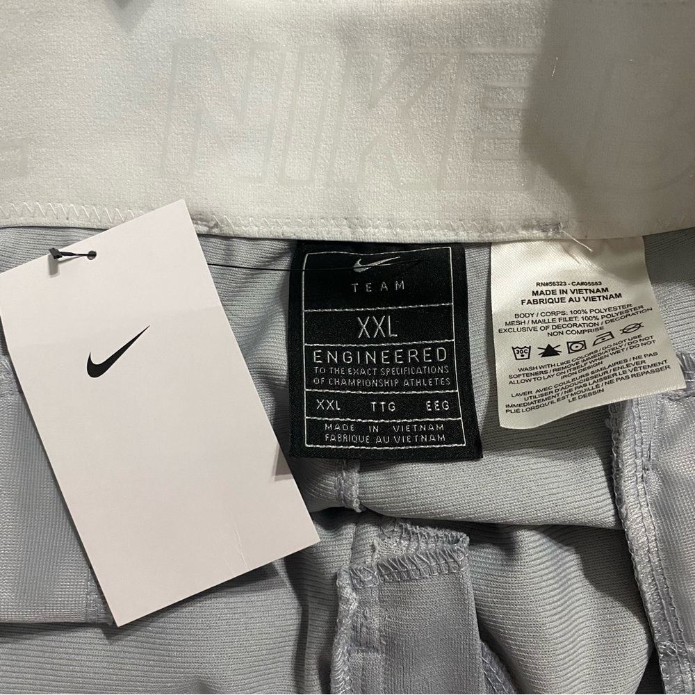 NWT Nike Vapor Select Baseball Pants Softball Gray Blue Striped Moisture… - Picture 4 of 4